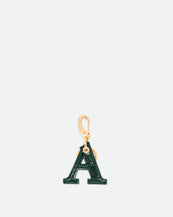 Bag Charm Letter - A - Olive Croco