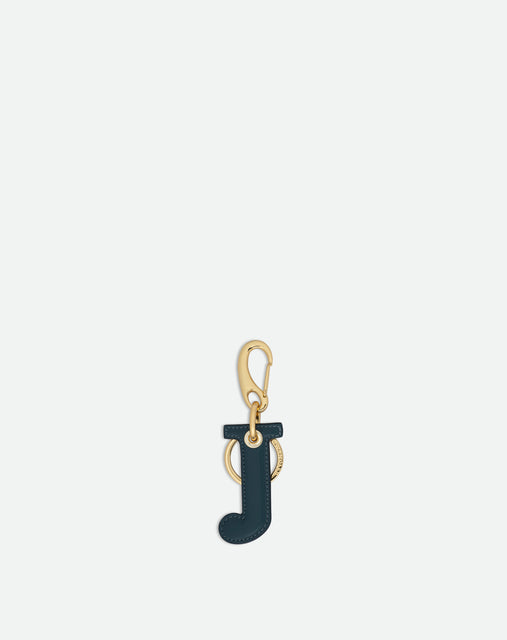 Bag Charm Letter - J - Teal