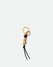 Bag Charm Beads - Gold Peanut