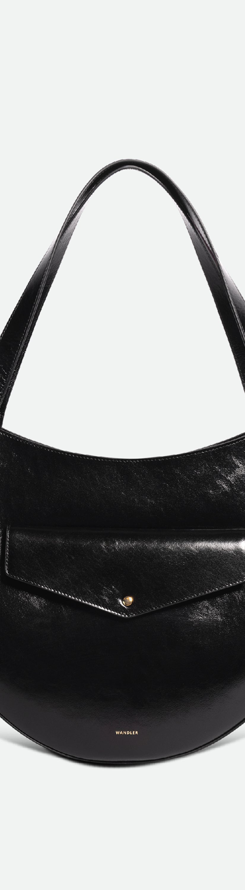 Hortensia Slouch Tote - Black Glaze