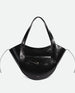 Hortensia Slouch Tote - Black Glaze
