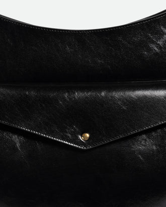 Hortensia Slouch Tote - Black Glaze
