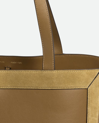 Ida Tote Medium - Cabana / Khaki Suede