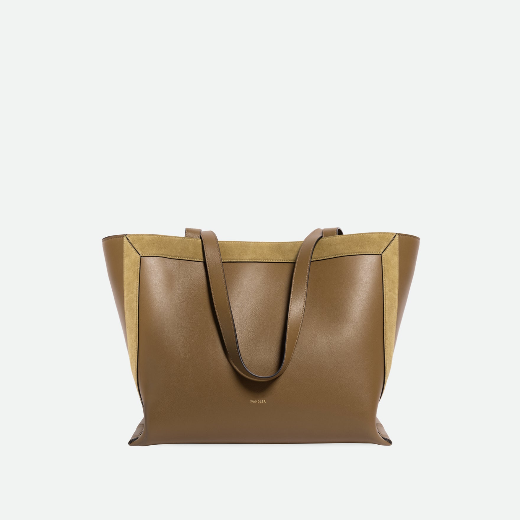 Ida Tote Medium - Cabana / Khaki Suede