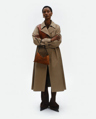 Penelope Slouch Bag - Saddle Suede