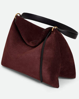 Penelope Tote Small - Acai Suede / Black