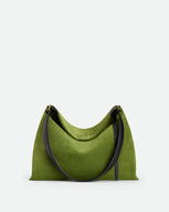 Penelope Tote Small - Verde Suede / Black
