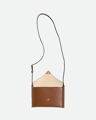 Veneto Envelope Crossbody - Saddle