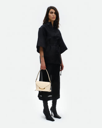 Veneto Shoulder Bag Small - Ivory