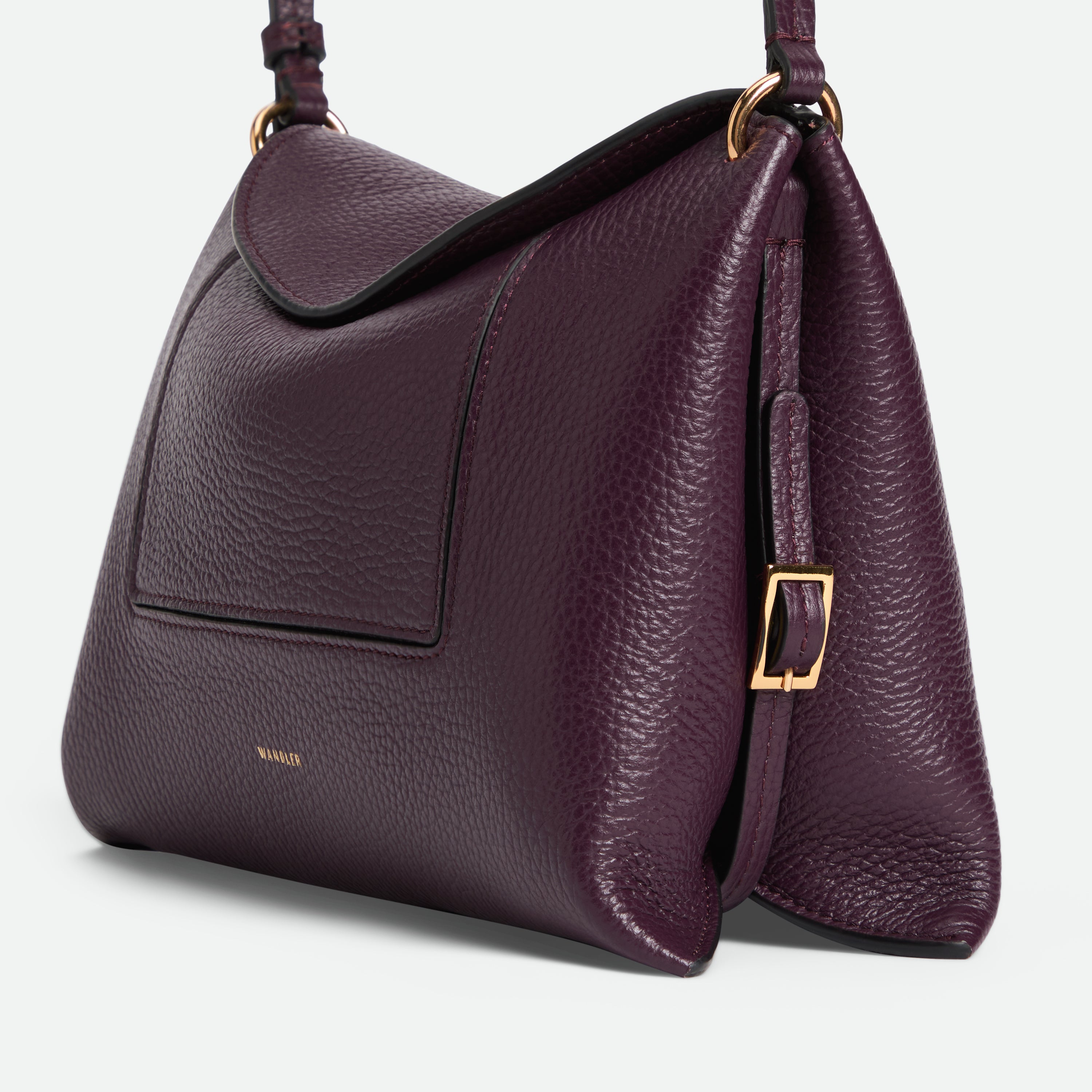 Penelope Slouch Bag - Aubergine Crust – Wandler.com