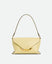 Wandler Veneto Shoulder Bag Small in the color Island, made from Italian calf leather with oversized golden clasp hardware, structured silhouette, front view.