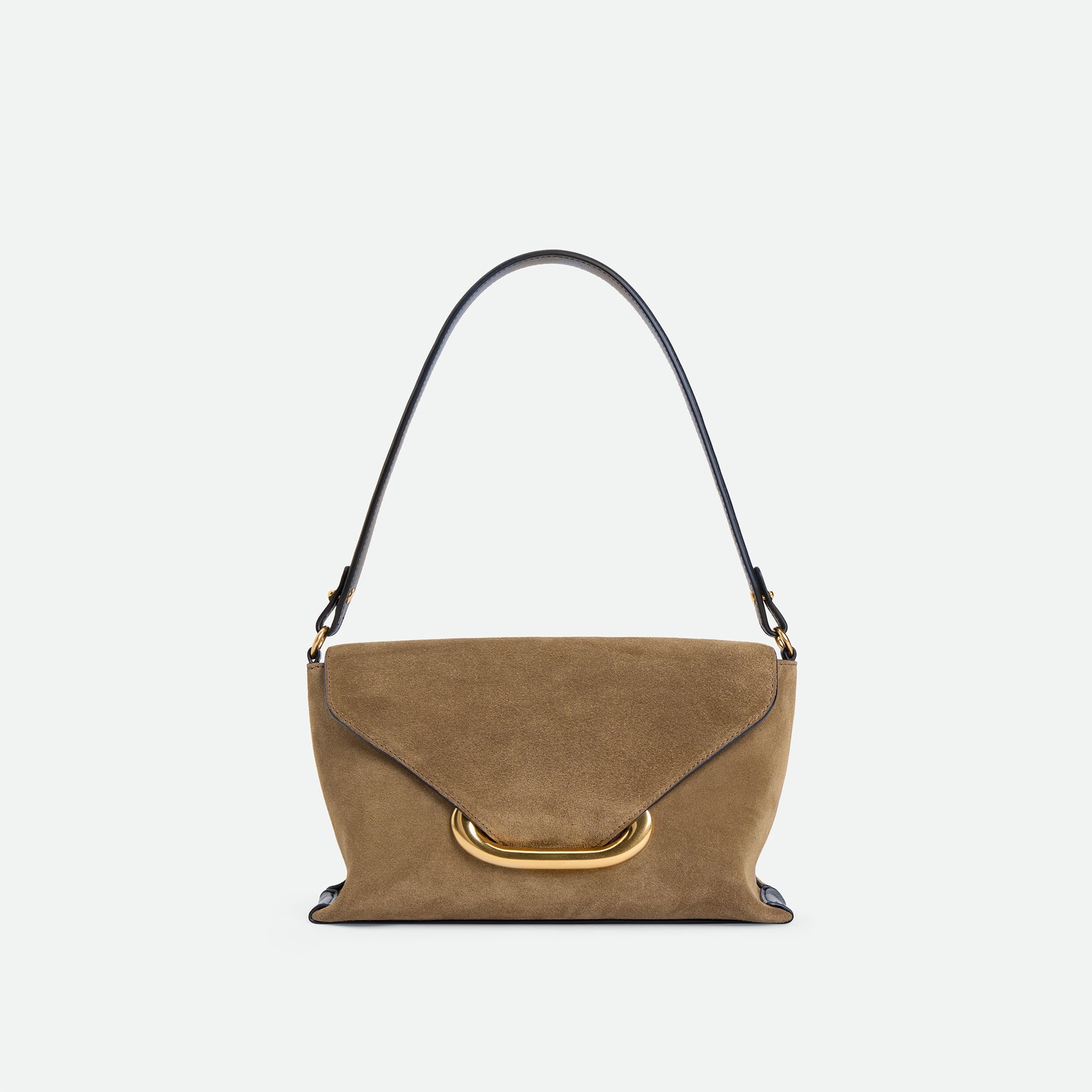 Veneto Shoulder Bag Small - Tabacco Suede
