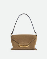Veneto Shoulder Bag Small - Tabacco Suede