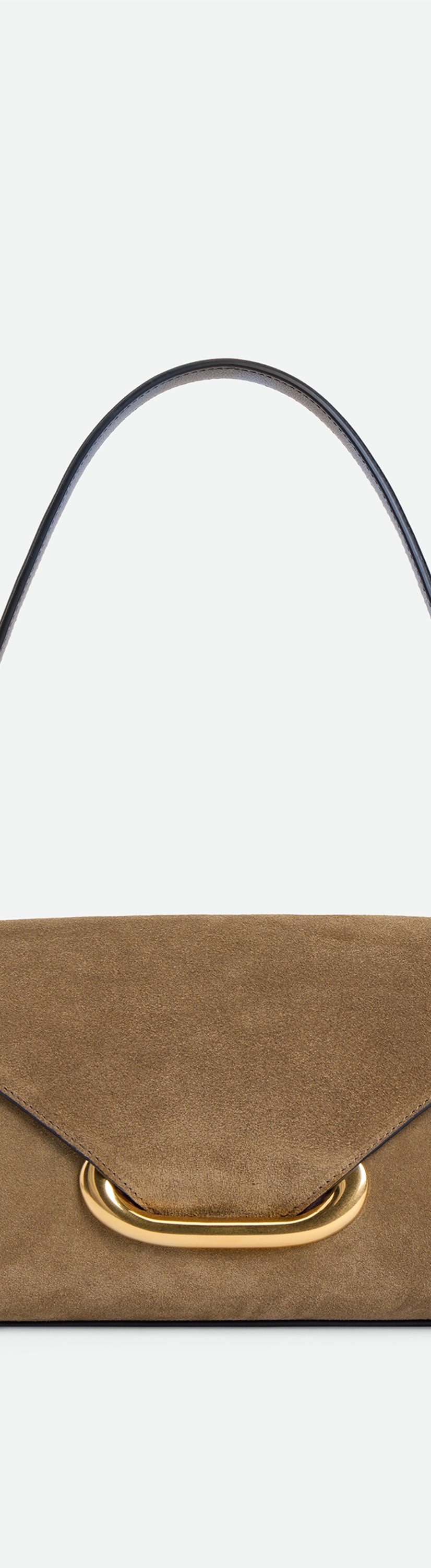 Veneto Shoulder Bag Small - Tabacco Suede