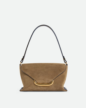 Veneto Shoulder Bag Small - Tabacco Suede