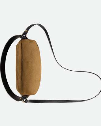 Veneto Shoulder Bag Small - Tabacco Suede