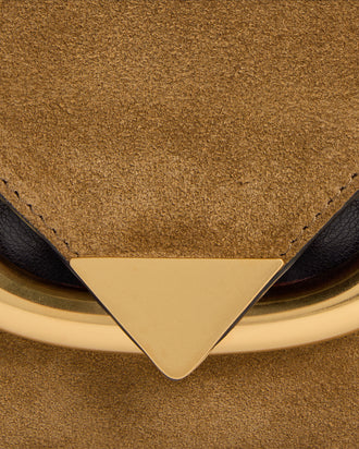 Veneto Shoulder Bag Small - Tabacco Suede