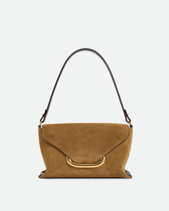 Veneto Shoulder Bag Small - Tabacco Suede