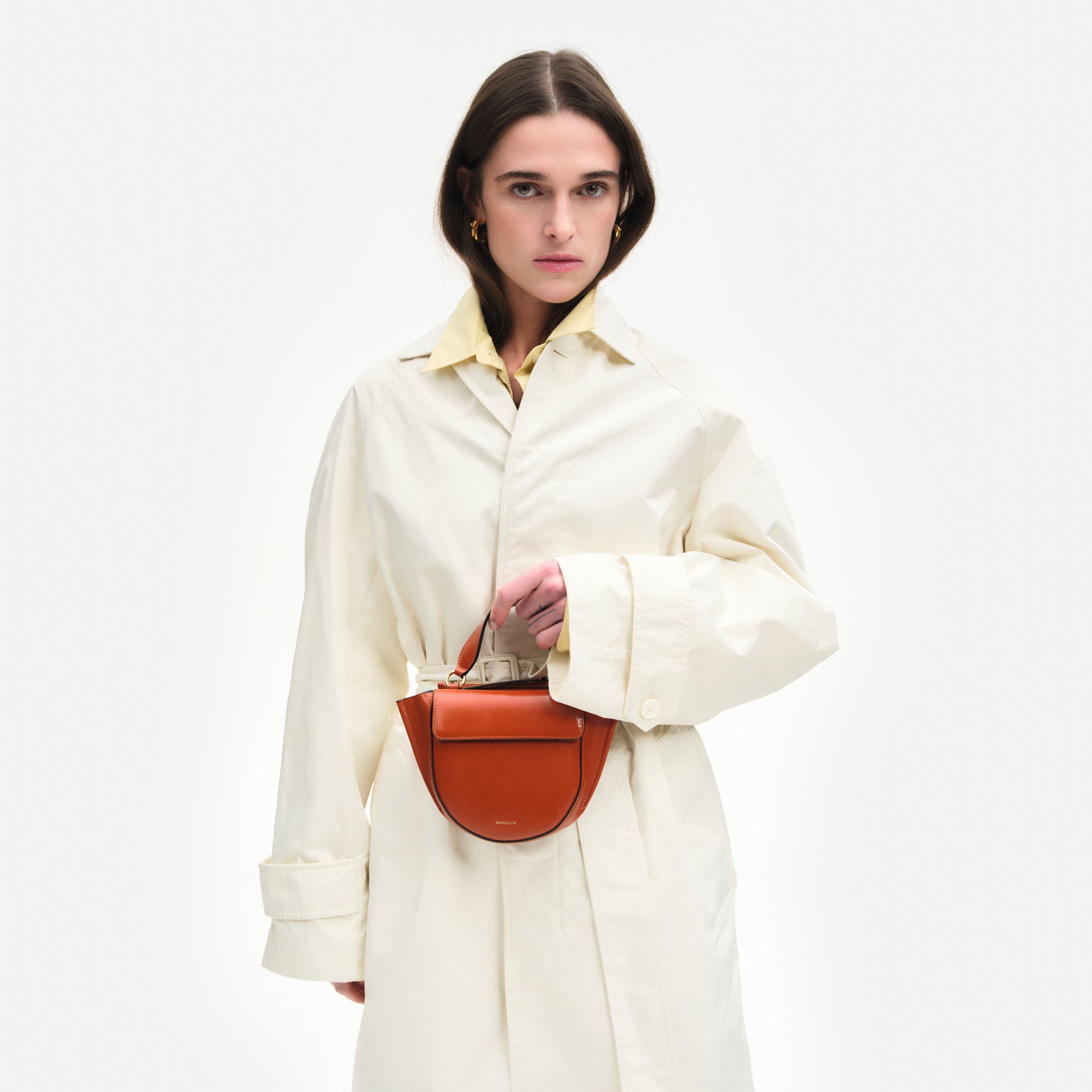 Wandler Hortensia Bag Piccola - Carrot Glaze – Wandler.com