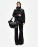 Hortensia Slouch Tote - Black Glaze