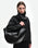 Hortensia Slouch Tote - Black Glaze