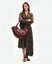 Hortensia Slouch Tote - Bordeaux