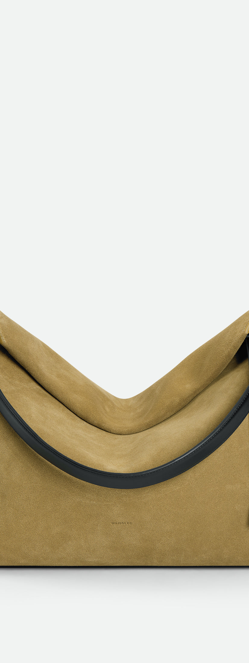 Penelope Tote - Khaki Suede / Black