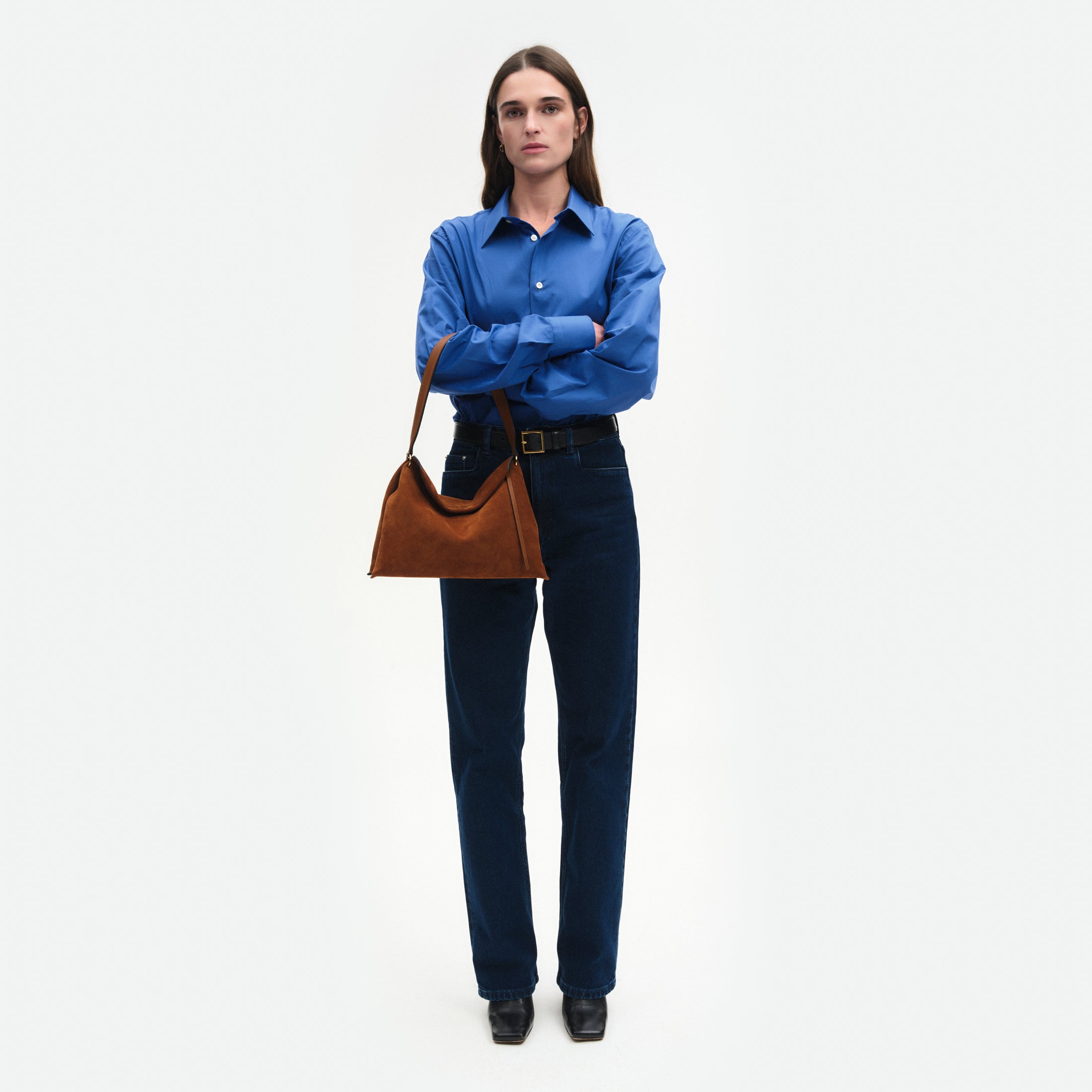 Wandler Penelope Tote Small Saddle Suede – Wandler.com