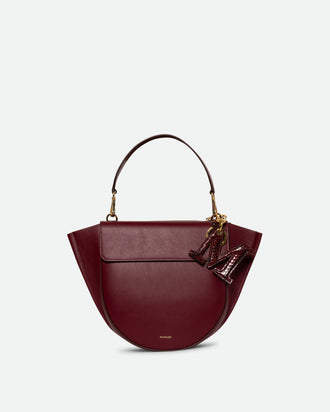 Bag Charm Letter - M - Bordeaux Python