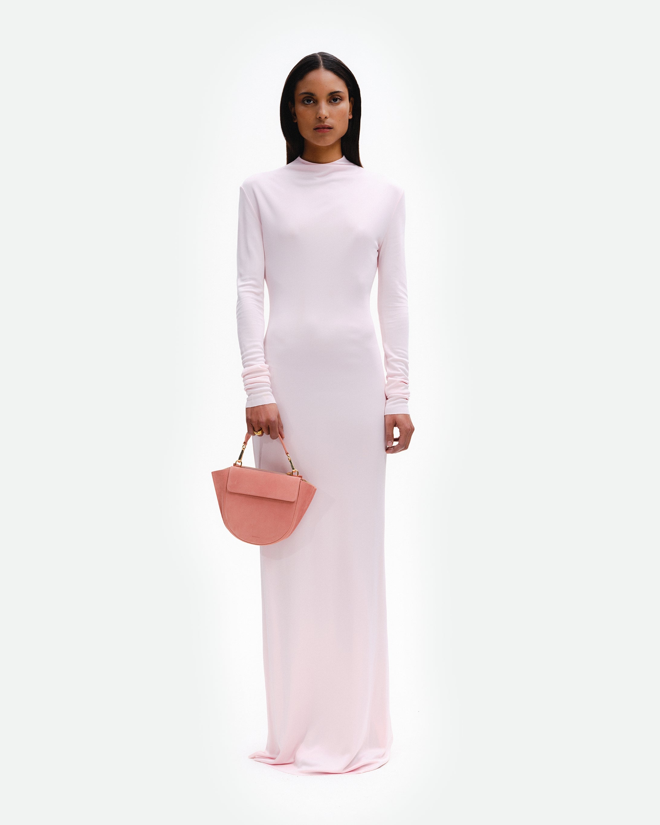 Hortensia Bag Mini - Apricot Suede