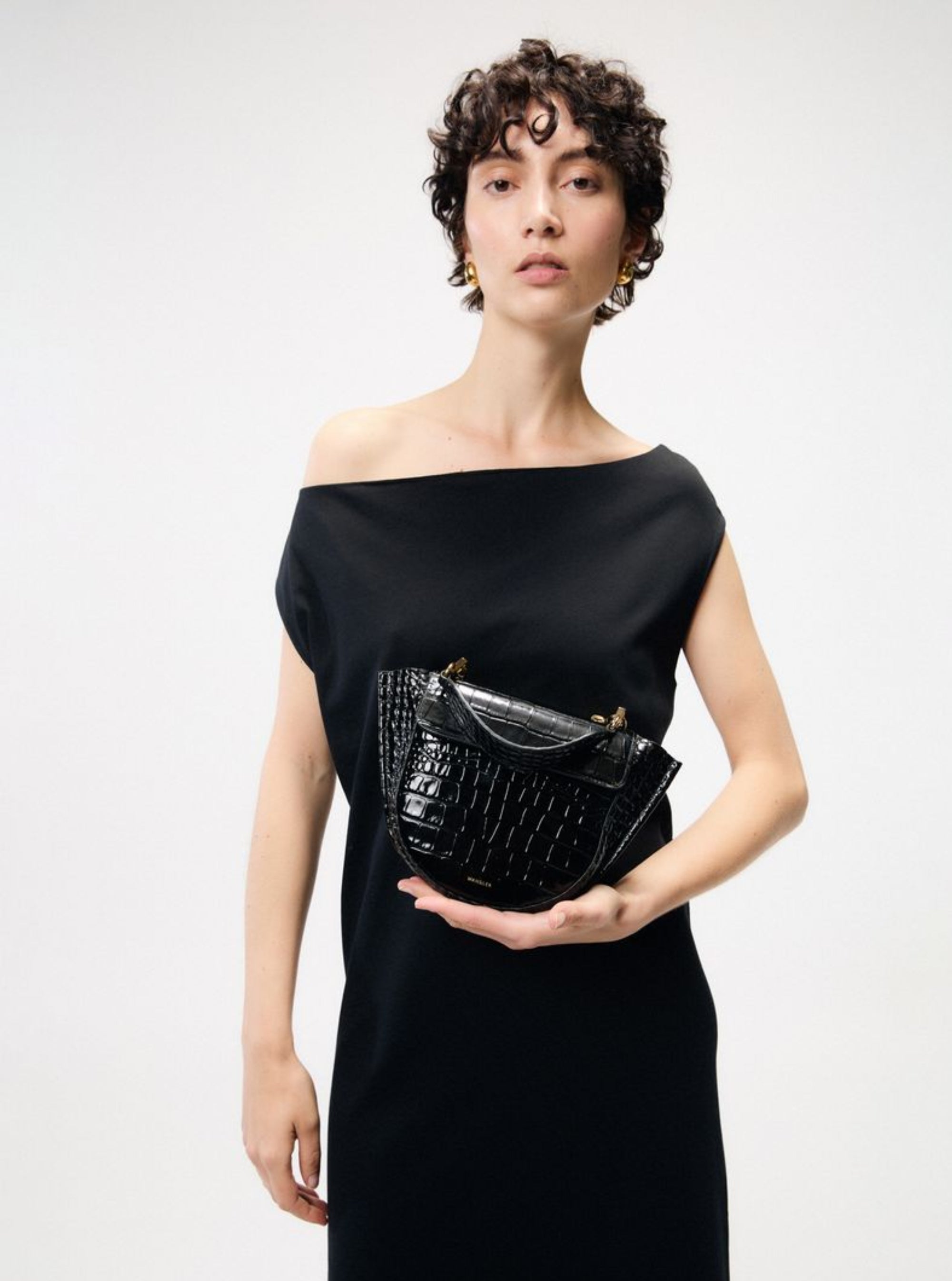 Hortensia Bag Mini - Black Croco