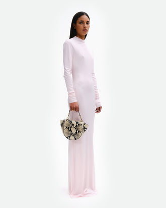 Hortensia Bag Mini - Black / White Python