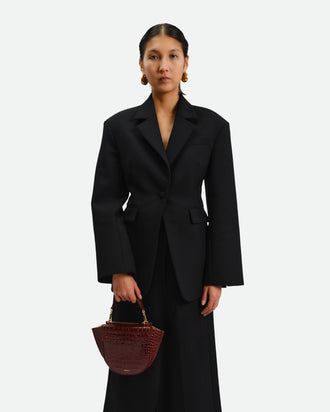 Hortensia Bag Mini - Bordeaux Croco