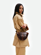 Hortensia Bag Mini - Brown Python