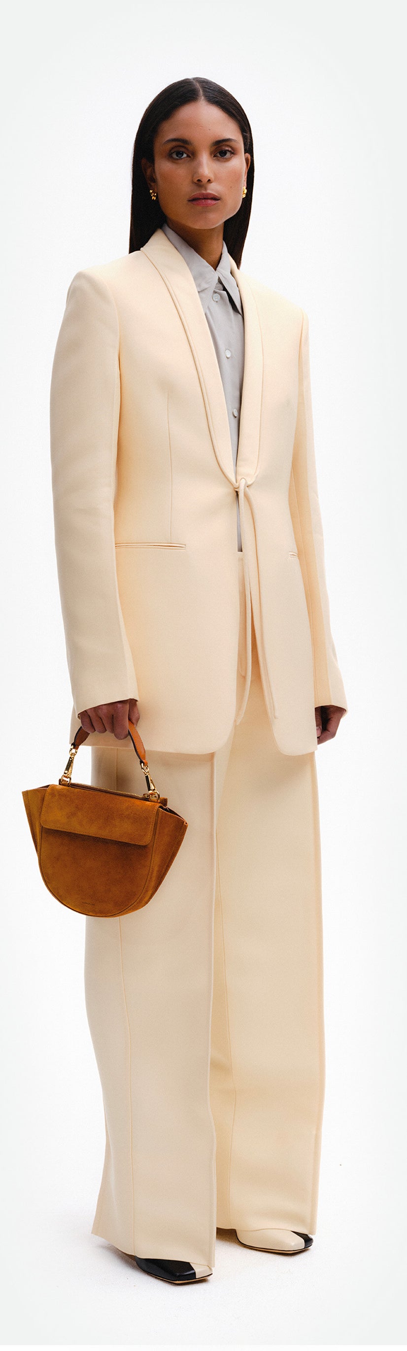 Hortensia Bag Mini - Cognac Suede