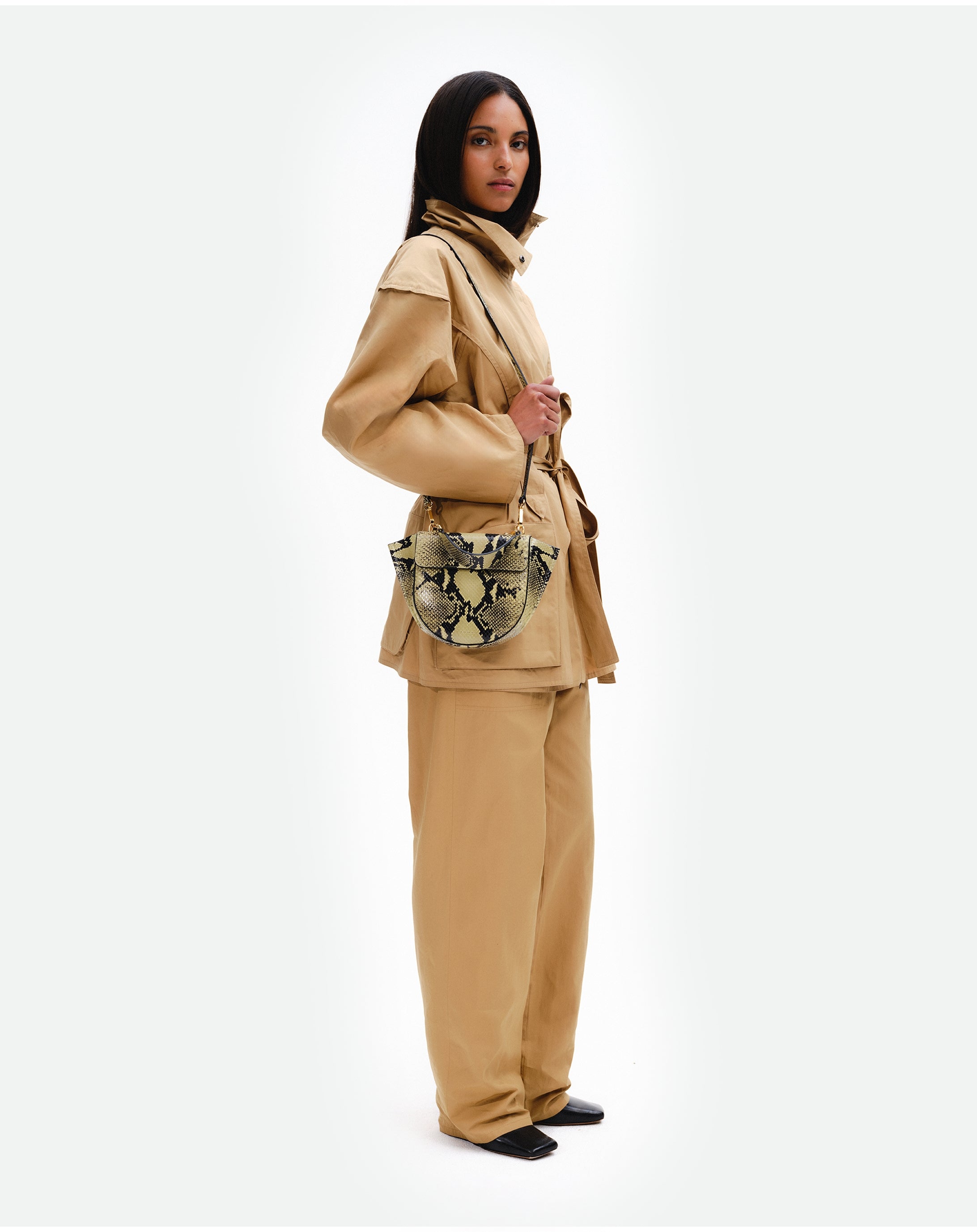 Hortensia Bag Mini - Lime Python