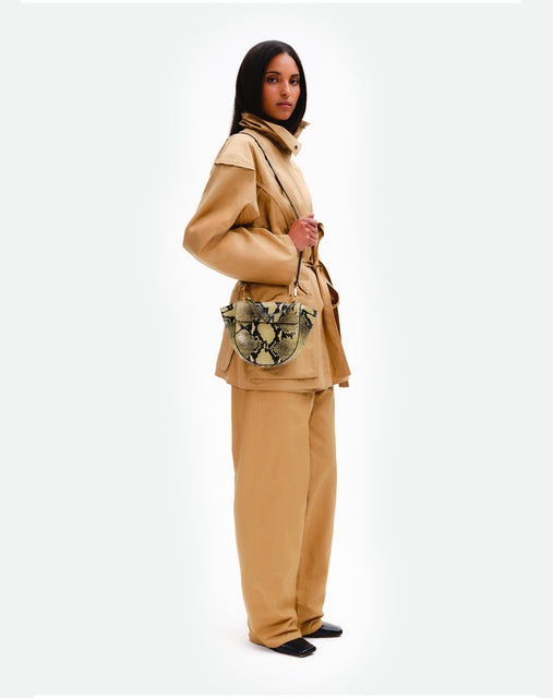 Hortensia Bag Mini - Lime Python