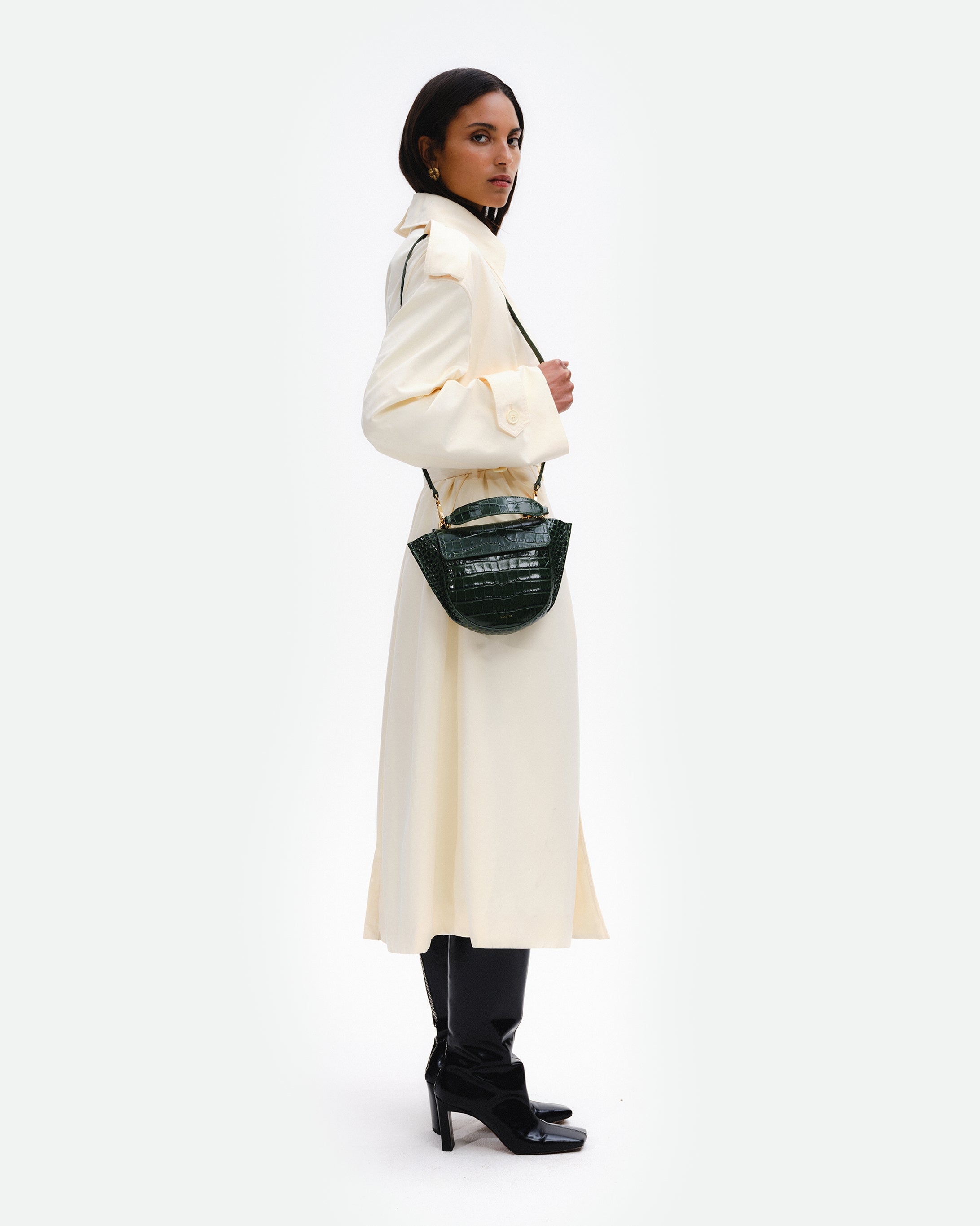 Hortensia Bag Mini - Olive Croco
