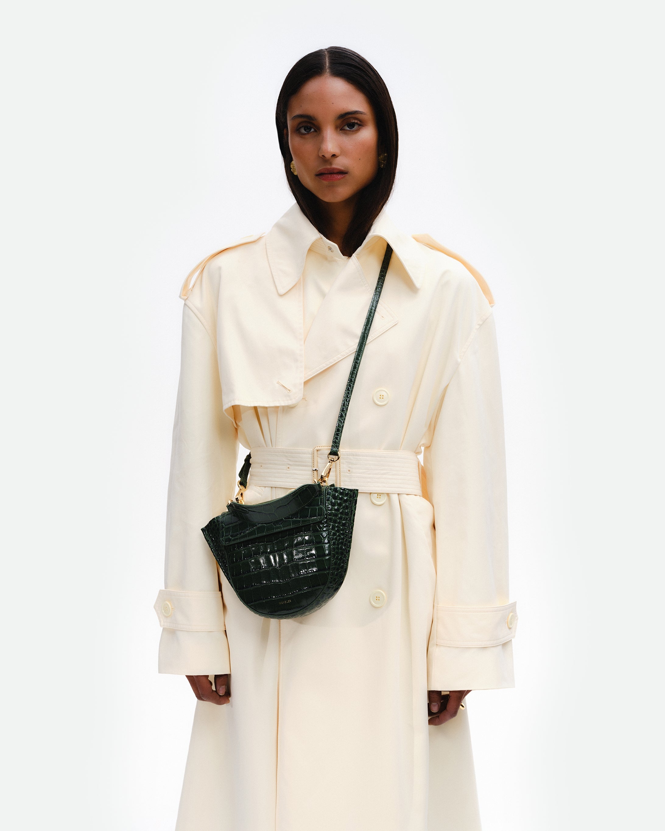 Hortensia Bag Mini - Olive Croco