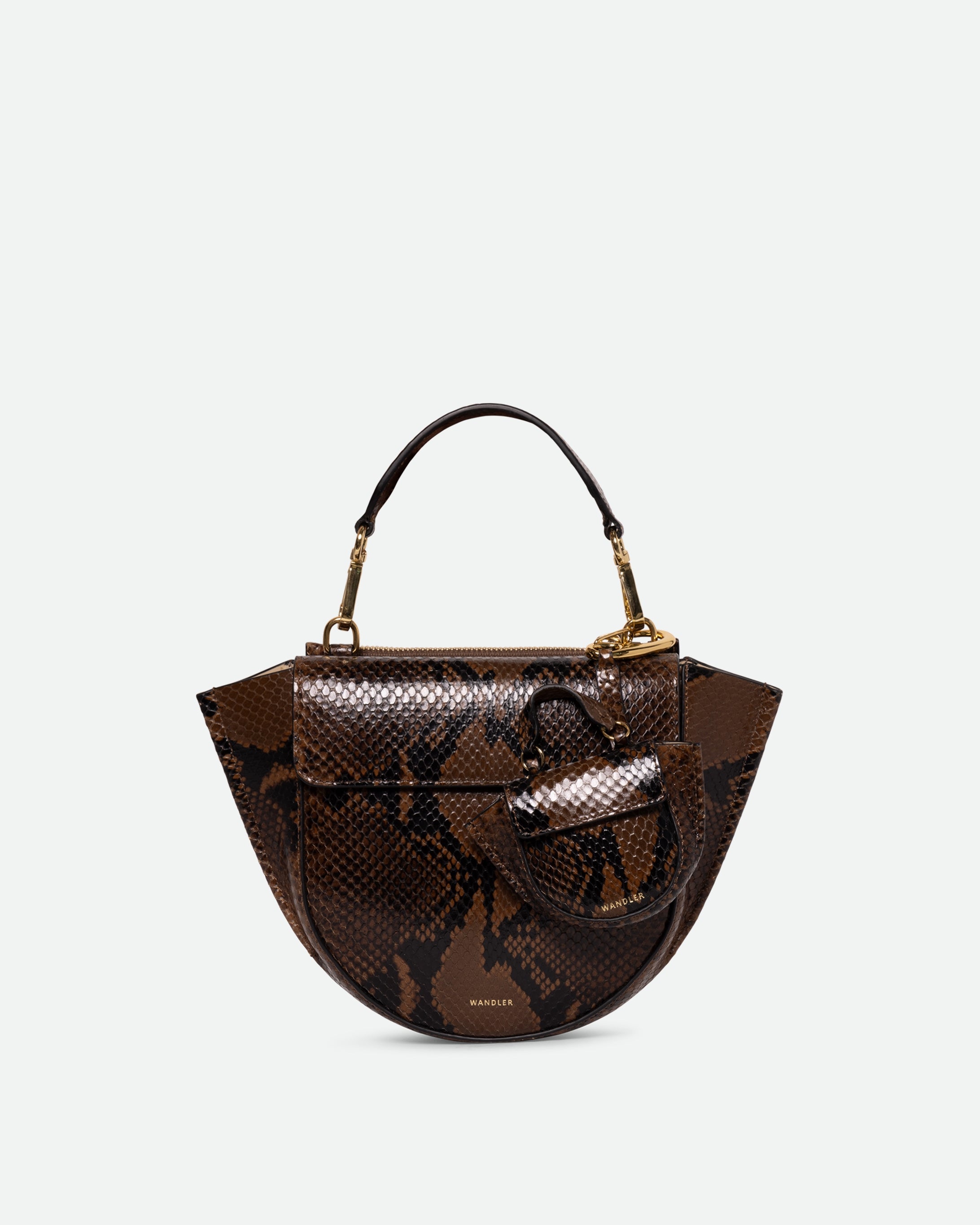 Hortensia Bag Mini - Brown Python