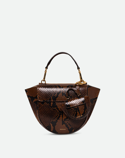 Hortensia Bag Mini - Brown Python