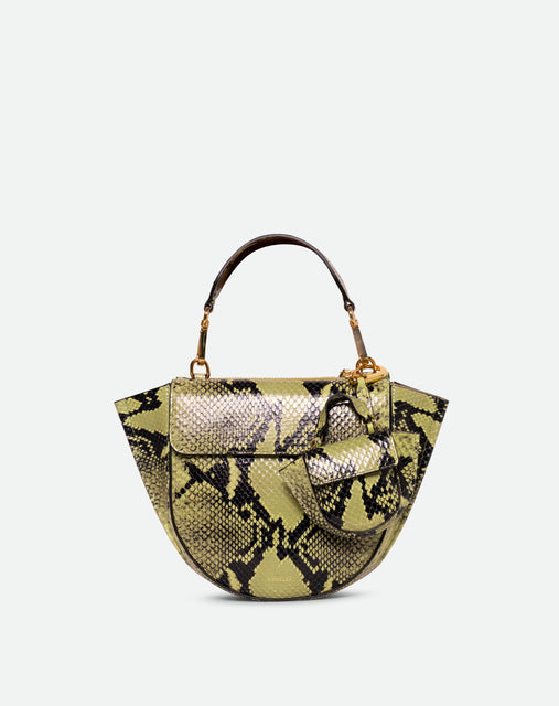 Hortensia Bag Mini - Lime Python