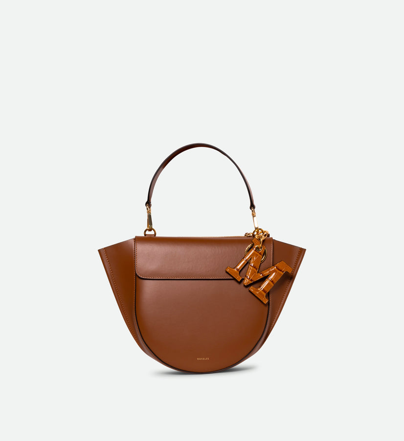 Bag Charm Letter - M - Saddle Croco