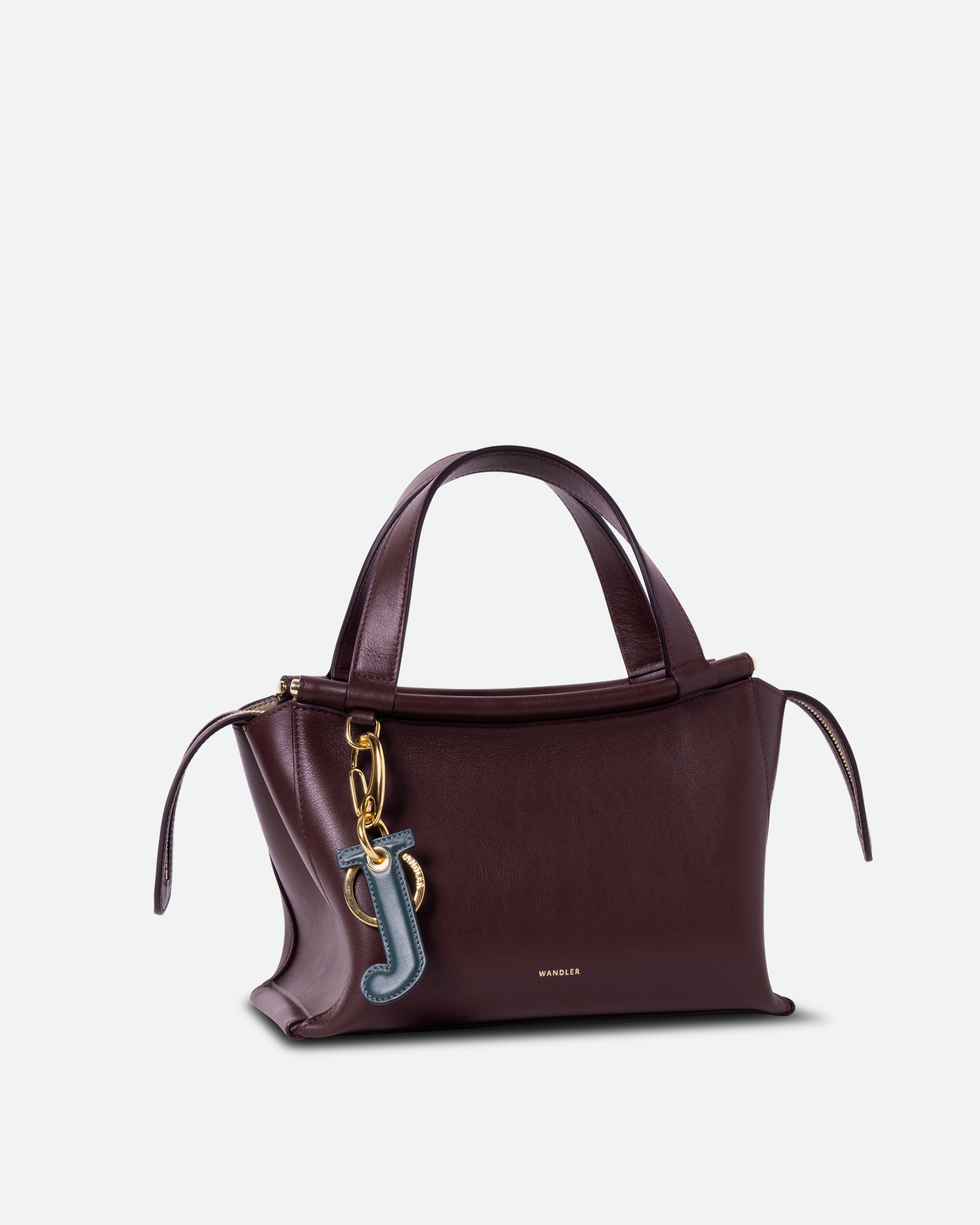 Bag Charm Letter - J - Teal