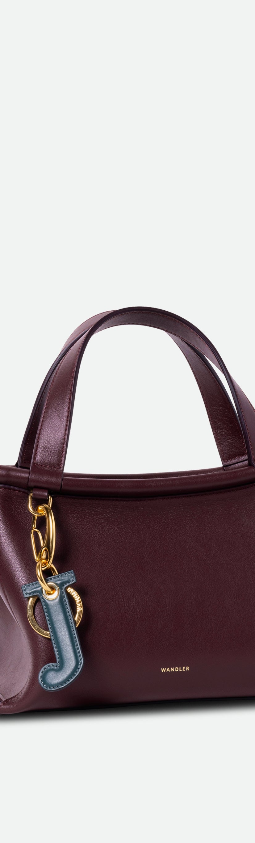 Bag Charm Letter - J - Teal