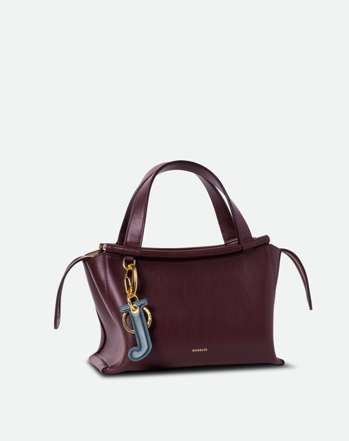 Bag Charm Letter - J - Teal