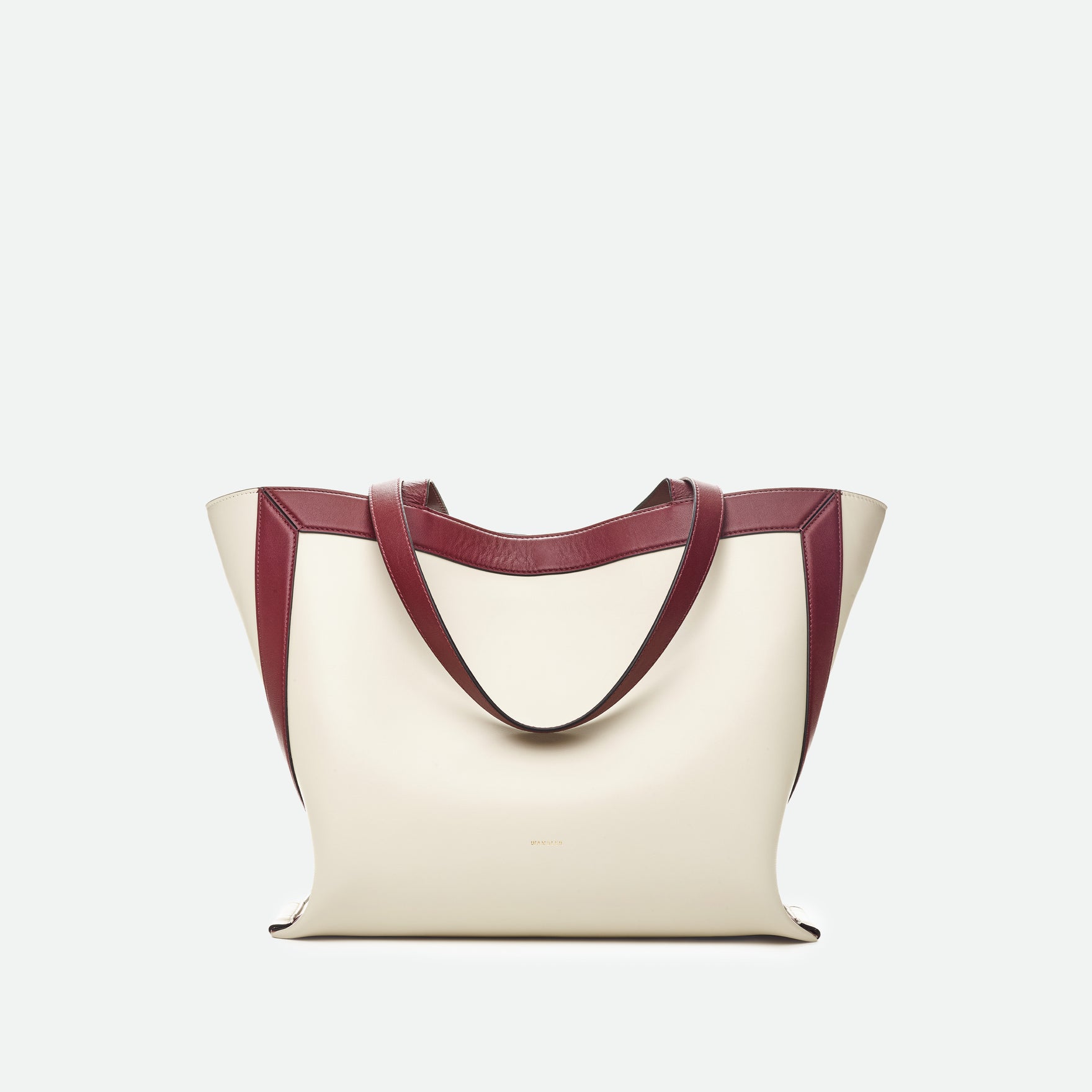 Ida Tote Medium - Buttercream / Bordeaux
