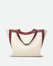 Ida Tote Medium - Buttercream / Bordeaux
