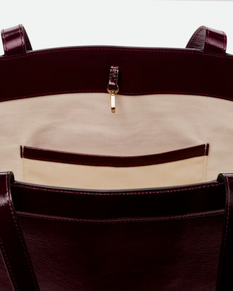 Ida Tote Medium - Oxblood Glaze