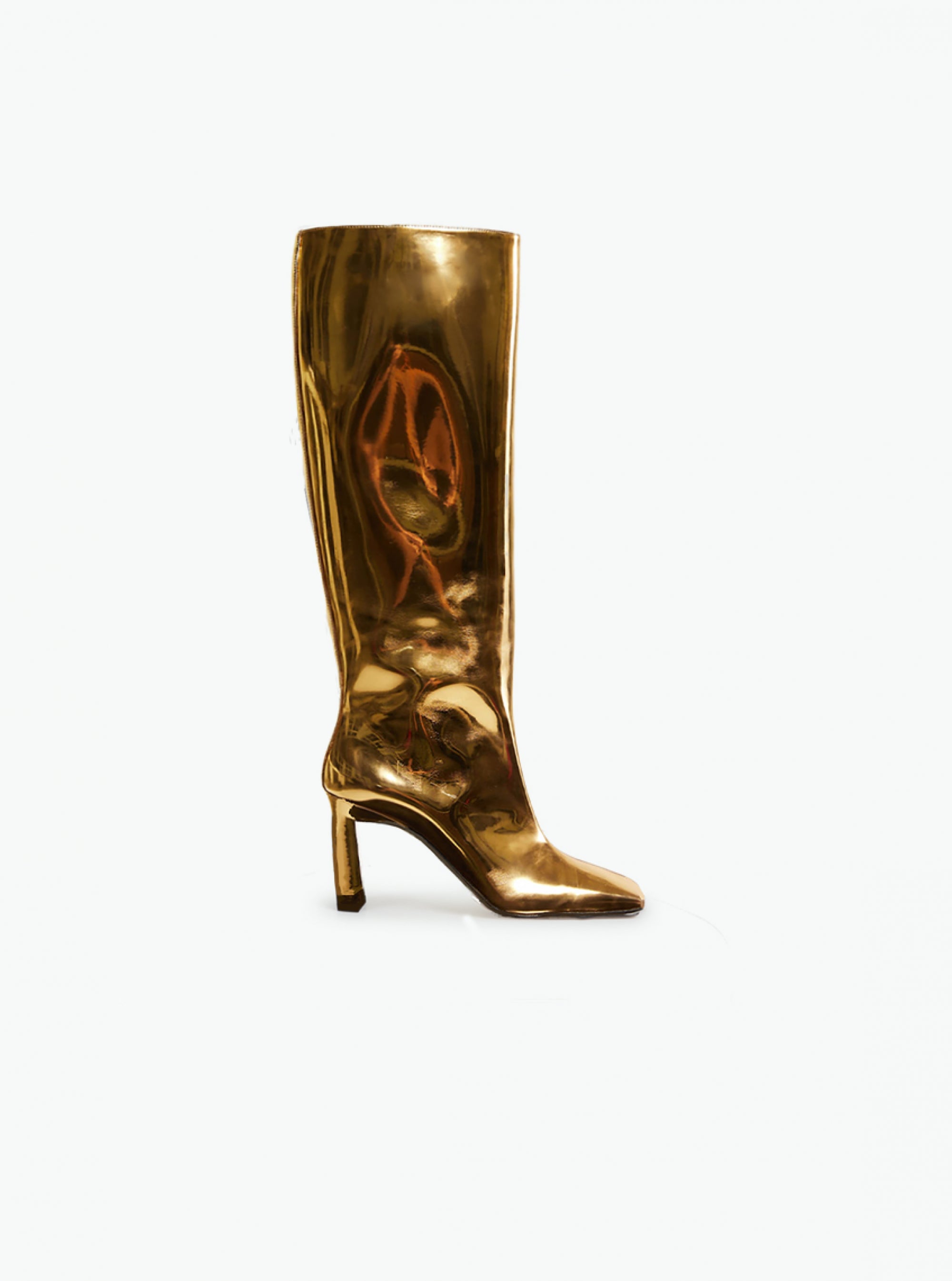 Isa Long Boot - Mirror Gold